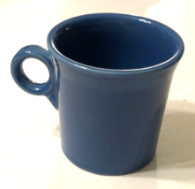 Fiesta Blue HLC USA Vintage 80s Fiestaware Coffee Tom Jerry Ring Mug 3.5&quot; - £5.23 GBP