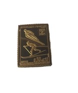 Franklin Mint Stamp Sterling Silver on Gold Olympics 1985 France Skiing ... - $19.75