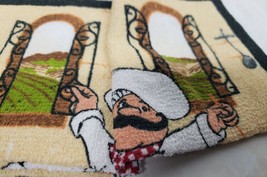 Set Of 2 Same Printed Dishcloths Set (12&quot;x12&quot;) Fat Chef Behind The Counter, Gr - £7.09 GBP