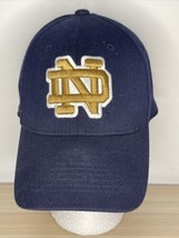 Notre Dame Fighting Irish One Fit Top of the World Hat Cap Navy Gold Logo - £7.97 GBP