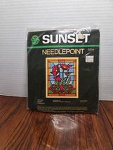 Sunset Needlepoint Tiffany Poppy Long Stitch Pattern Kit #5314 Vintage S... - $11.00