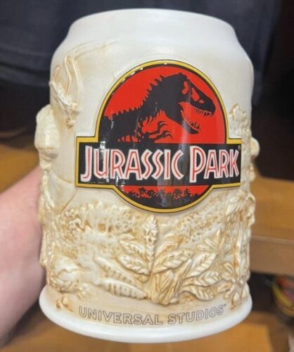 Universal Studios Jurassic Park Molded Stein Fossil Bone Sculpted Jumbo ... - $35.99