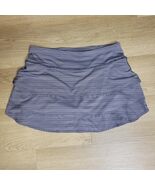 Athleta Skort Womens Large Navy Swagger Tiered Back Zip Pocket Athletic ... - $391.70 MXN