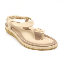 Callixte Comfy Women Slingback Thong Sandals Size US 5.5 Beige Tan - $11.88