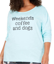 Jenni by Jennifer Moore Womens Plus Size Cotton Graphic Top, 2X, Sleeping Corgi - £35.86 GBP