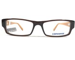 Converse Q004 UF BROWN Brille Rahmen Orange Rechteckig Voll Felge 51-15-135 - £45.25 GBP