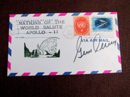 Eugene Gene Cernan Apollo 17 Nasa Last Man On Moon Signed Auto 1969 Cover Jsa - £197.83 GBP