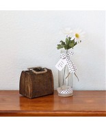 Polka Dot Farmhouse Vase Perfect You Inspirational Decor Country Bud Vas... - £12.64 GBP
