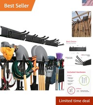 Heavy-Duty Garage Tool Organizer - 48&quot; Wall Mount with Adjustable Hooks - $82.49