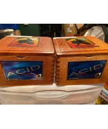 2 Acid By Drew Estate Empty Wooden Cigar Boxes Blondie 6&quot; X 4.5&quot; *Pre-Ow... - $14.99