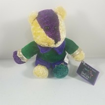 Mardi Gras Bear Plush 6&quot; K&amp;K Toys - £5.52 GBP