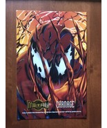 VERY VERY RARE 1995 Marvel Metal Oversize Print Promo / Card Of CARNAGE. - $341.98 MXN