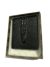 Guxilai Men’s Black Crocodile Bifold Wallet  - $20.44
