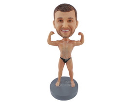 Custom Bobblehead Body Builder Showing Off His Well Developed Muscles - Sports &amp; - £69.51 GBP