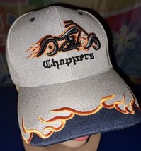 Choppers embroidered hat Gray and Black Color - £10.89 GBP
