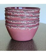 Six (6) ~ CRANBERRY ~ Melamine ~ Rustic ~ Farmhouse ~ Country ~ 22 Oz. B... - $40.00