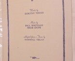 Vintage Wonderful One Sheet Music Dorothy Terriss 1950 - $3.95