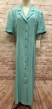HENRY LEE Dress 16 NEW Vintage Shirt Mint Green Granny Modest Teacher - £38.36 GBP