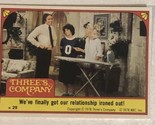 Three’s Company trading card Sticker Vintage 1978 #29 John Ritter Suzann... - $2.48