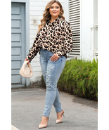 Leopard Print Plus Size Shirt - $18.19