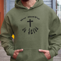 Heavy Blend™ Hooded Sweatshirt &quot;Be Safe&quot; black font - $35.89+