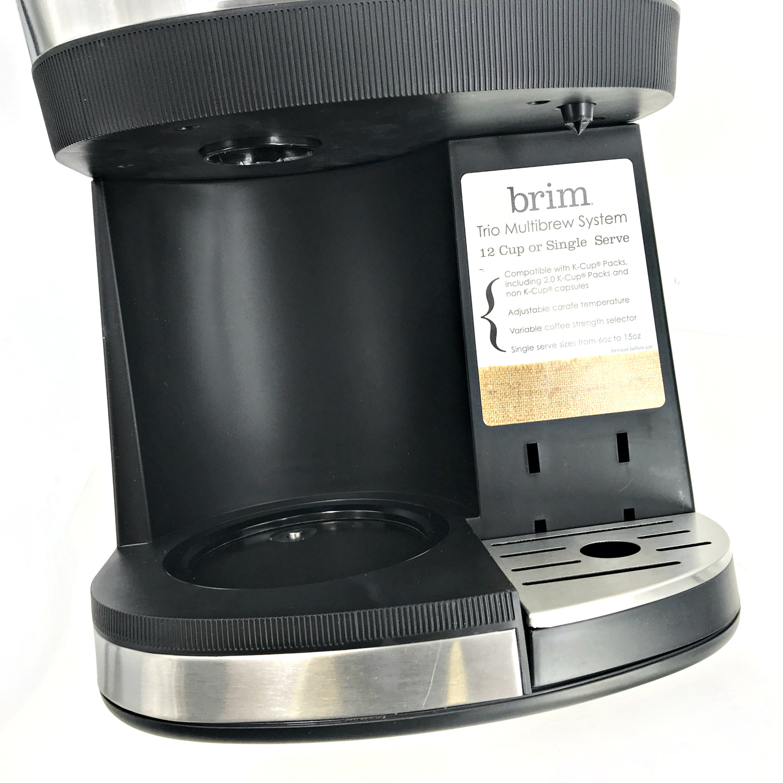 Stainless Steel Brim Trio Multibrew Coffee Maker By Drew Barrymore