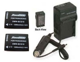 2x TWO Batteries + Charger for Panasonic DMW-BCG10PP DMWBCG10PP - £28.32 GBP
