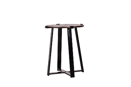 Spitiko Homes Walnut &amp; Black Metal End Table With Storage Shelf - $306.95