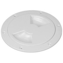 Sea-Dog Quarter-Turn Smooth Deck Plate w/Internal Collar - White - 6&quot; - £23.71 GBP