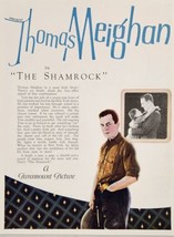 1925 Print Ad Silent Movie &quot;The Shamrock&quot; Starring Thomas Meighan Paramount  - £32.10 GBP