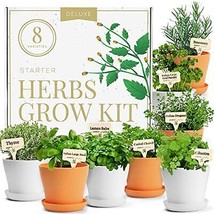 Deluxe Herb Garden Kit –8 Variety Herb Garden Kit Indoor and Outdoor–Get Growing - £50.56 GBP