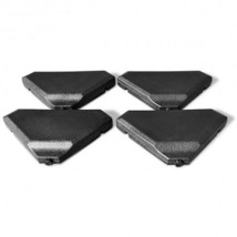 4 Pieces 195 lbs Patio Cantilever Offset Umbrella Base Weight Sand - £99.30 GBP