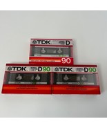 3 Vintage TDK D90 Blank Audio Cassette Tape High Output Normal Type I Japan - £22.25 GBP