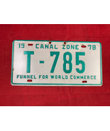 1978 Panama Canal Zone Funnel For World Commerce Truck License Plate # Y... - €34,72 EUR