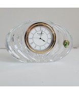 Vintage WATERFORD Crystal 6.5” Desk Mantel Clock with new battery Video - $71.99