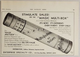 1931 Print Ad Magic Multi-Box Kids Toy Premium Enterprise Specialty Detroit,MI - £12.49 GBP
