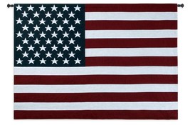 53x38 American Flag Patriotic Usa United States Tapestry Wall Hanging - $158.40