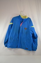 Navarro Dermoflex Jacket Mens Large Nylon Vtg 90s Blue Neon Weather Gear - £26.92 GBP