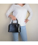 Louis Vuitton Black Noir Epi Electric Alma BB Bag - $799.00