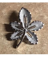 Vintage IVY LEAF Brooch (pin) By Sarah Coventry - Silvertone - Designed ... - £5.98 GBP