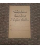 VTG 1943 1944 Calendar Telephone Number Booklet Help The Wat Toady WWII ... - £15.63 GBP