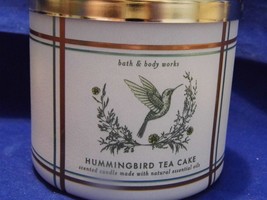 Hummingbird Tea Cake Bath &amp; Body Works 3 Wick Candle 14.5OZ Brand New - £20.24 GBP