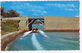 Bermuda Postcard Sandy&#39;s Parish Somerset Bridge Smallest Drawbridge In The World - £3.90 GBP