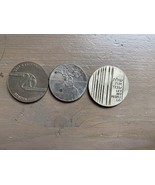 Lot Of 3 Israel Tokens Medals Vintage - $9.50
