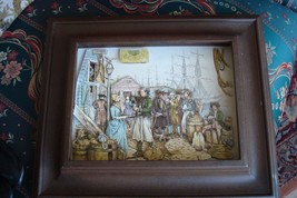 Generic 3 D collage paper art of English Port signed S. Jan Compatible w... - $54.87