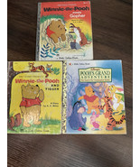 Lot of 3 Winnie the Pooh Little Golden Books Disney Vintage Read-Aloud - $14.45