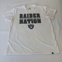 '47 Raiders Nation Youth Boys White Cotton Graphic T-Shirt Short Sleeve Size XL image 10