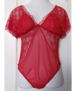 Wacoal in luxury body suit  Style 836333 Red Size X-Large cap sleeves - $547.08 MXN