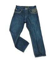 Men&#39;s Coogi Jeans Royal Denim Dark Wash Embroidered Logo Hip Hop Size 36... - £29.27 GBP
