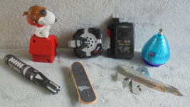Mixed Lot of 6 Plastic Toys Snoopy Woodstock Tech Deck HDS Junior Achievement - £8.11 GBP